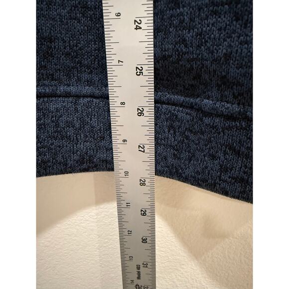 Eddie Bauer Men’s Large Navy Pullover Sweater Collared 1/4 Snap Button Up Casual - Picture 6 of 6